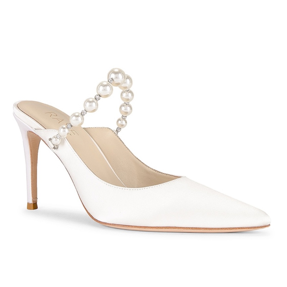 Raye White Pearl Reception Heel - Revolve